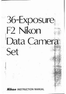 Nikon F 2 manual. Camera Instructions.